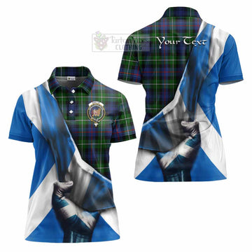 Baillie (Bailey) Tartan Women's Polo Shirt with Family Crest Scotland Patriotic Style - Tartan Vibes Clothing