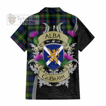 Baillie (Bailey) Tartan Family Crest Hawaiian Shirt Lion Rampant Royal Thistle Shield Celtic Inspired - Tartan Vibes Clothing