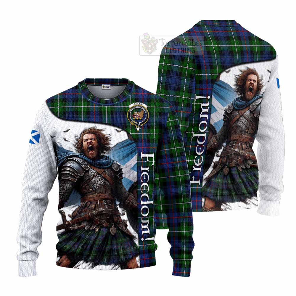 Baillie (Bailey) Crest Tartan Knitted Sweater Inspired by the Freedom of Scottish Warrior - Tartan Vibes Clothing
