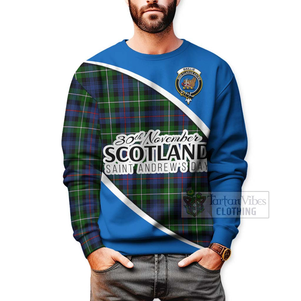 Baillie (Bailey) Family Crest Tartan Sweatshirt Celebrate Saint Andrew's Day in Style - Tartan Vibes Clothing