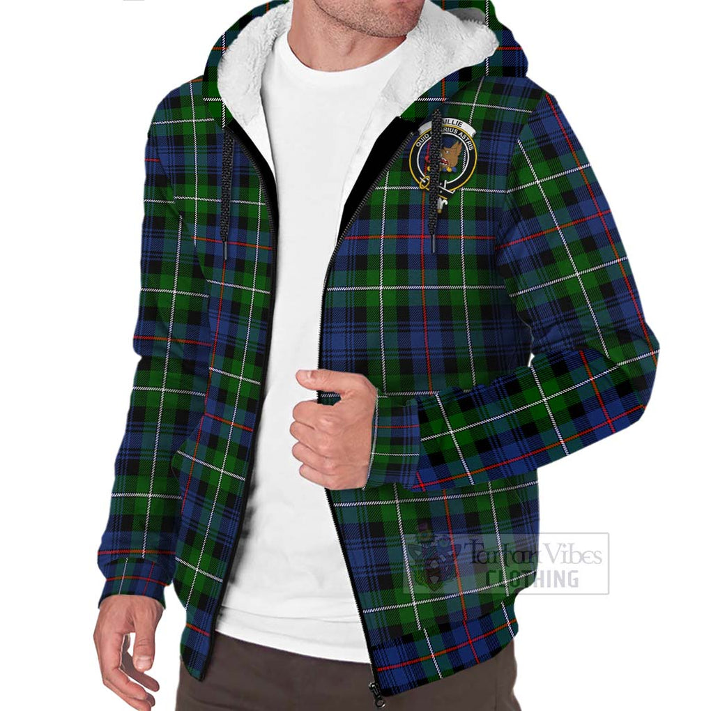 Baillie (Bailey) Tartan Sherpa Hoodie with Family Crest Celtic Skull Style Unisex - Tartan Vibes Clothing