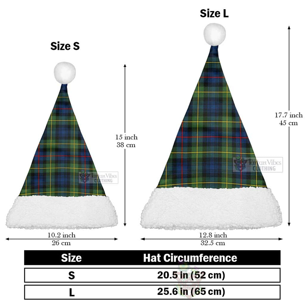 Tartan Vibes Clothing Baillie (Bailey) Tartan Christmas Santa Hats