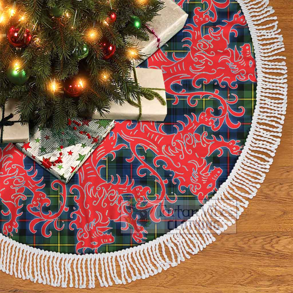 Baillie (Bailey) Tartan Christmas Tree Skirt Lion Rampant Style - Tartan Vibes Clothing