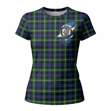 Baillie (Bailey) Clan Crest In Me Tartan Women T shirt Scotland Flag Style