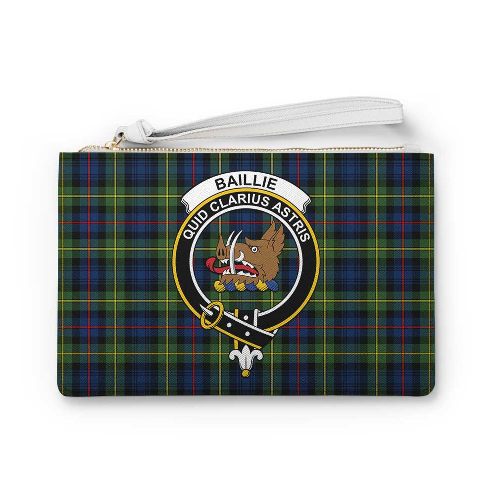 Tartan Vibes Clothing Baillie (Bailey) Family Crest Tartan Clutch Bag