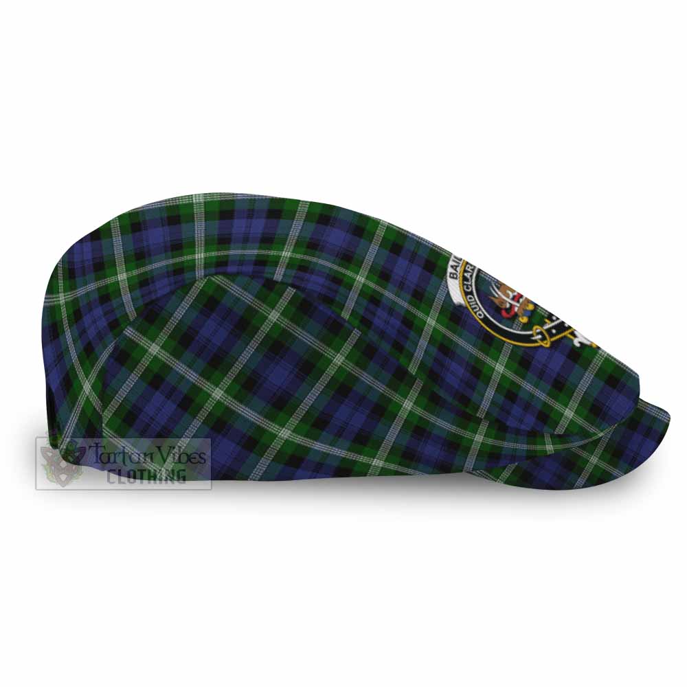 Baillie (Bailey) Family Crest Tartan Jeff Cap, Tartan Flat Cap