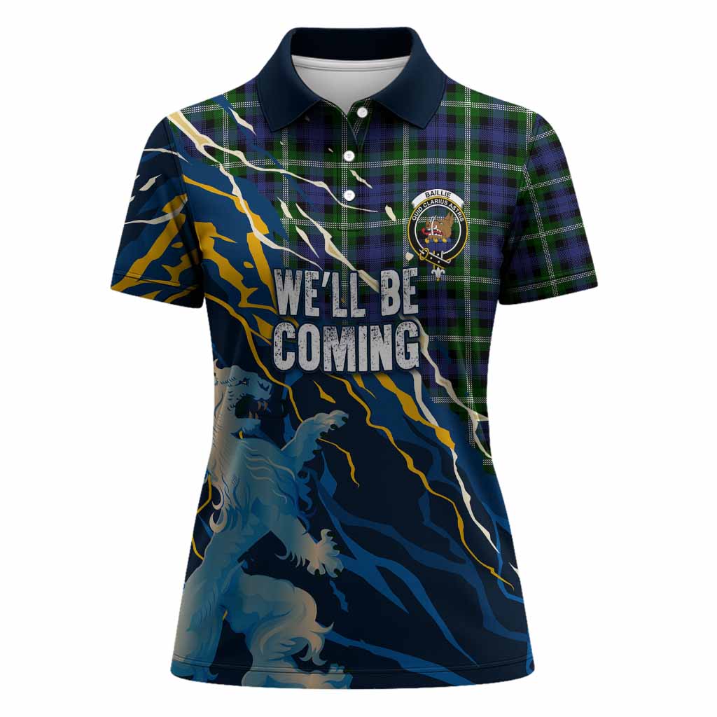 Baillie (Bailey) Scotland Tartan Women Polo Shirt WC2026 Football - We'll Be Coming