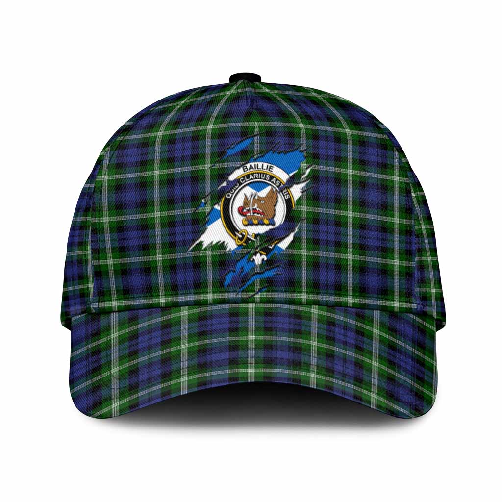 Baillie (Bailey) Tartan Classic Cap with Family Crest In Me Style