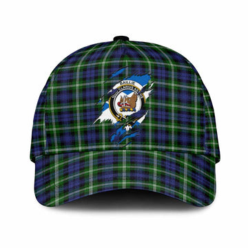 Baillie (Bailey) Tartan Classic Cap with Family Crest In Me Style