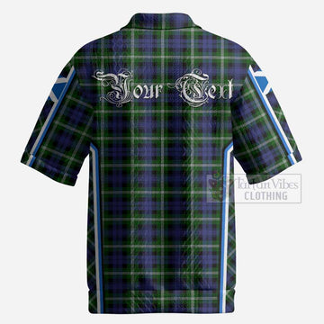 Baillie (Bailey) Tartan Crest Men’s Polo Sweater Top Scotland Coat of Arm Flag Style