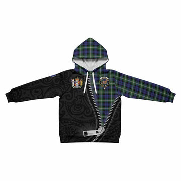 Baillie (Bailey) Tartan Kid Hoodie New Zealand Pattern Unique Zipper Stylized