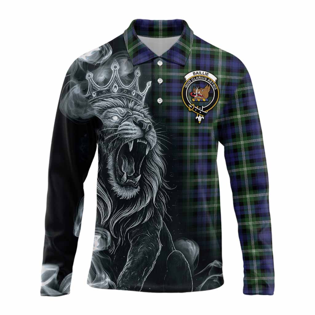 Baillie (Bailey) Tartan Long Sleeve Polo Shirt Roaring Lion Heritage