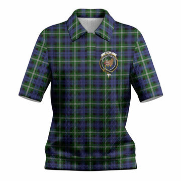 Baillie (Bailey) Tartan Women’s Polo Sweater Top with Family Crest