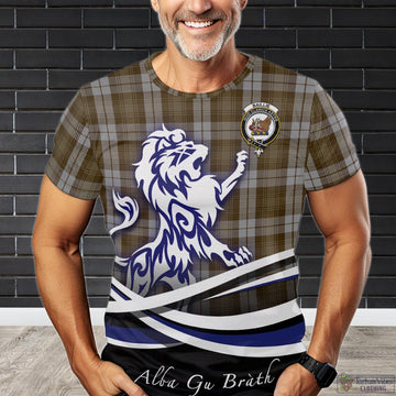 Baillie Dress Tartan T-Shirt with Alba Gu Brath Regal Lion Emblem