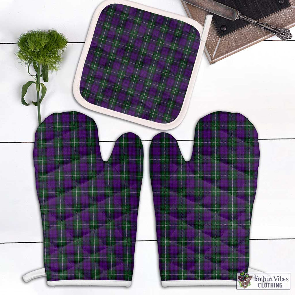 Baillie Highland Society Tartan Combo Oven Mitt & Pot-Holder White - Tartan Vibes Clothing