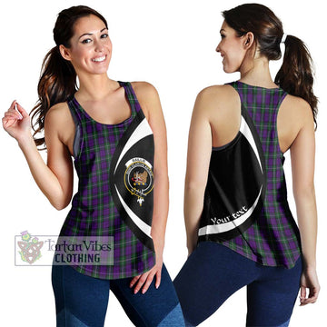Baillie Highland Society Tartan Women's Racerback Tanks with Family Crest Circle Style 4XL - Tartan Vibes Clothing