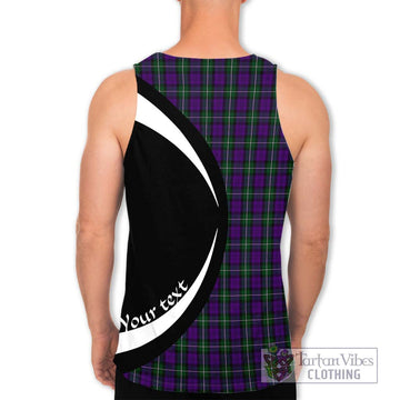 Baillie Highland Society Tartan Men's Tank Top with Family Crest Circle Style - Tartan Vibes Clothing