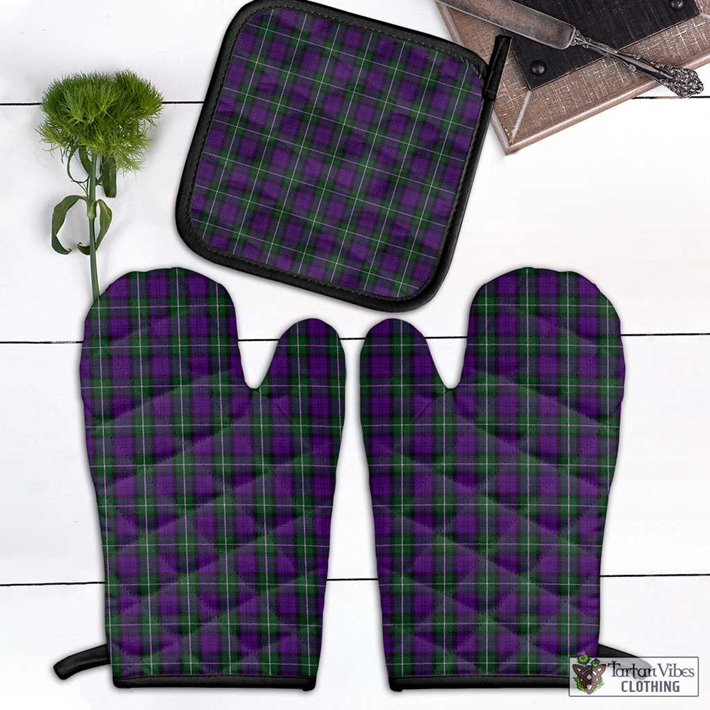 Baillie Highland Society Tartan Combo Oven Mitt & Pot-Holder Black - Tartan Vibes Clothing