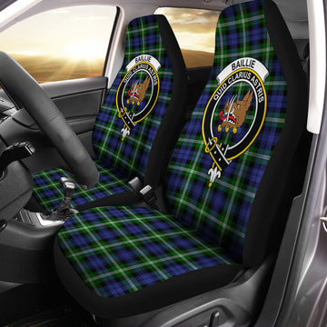 Baillie (Bailey) Tartan Car Seat Cover with Family Crest One Size - Tartan Vibes Clothing