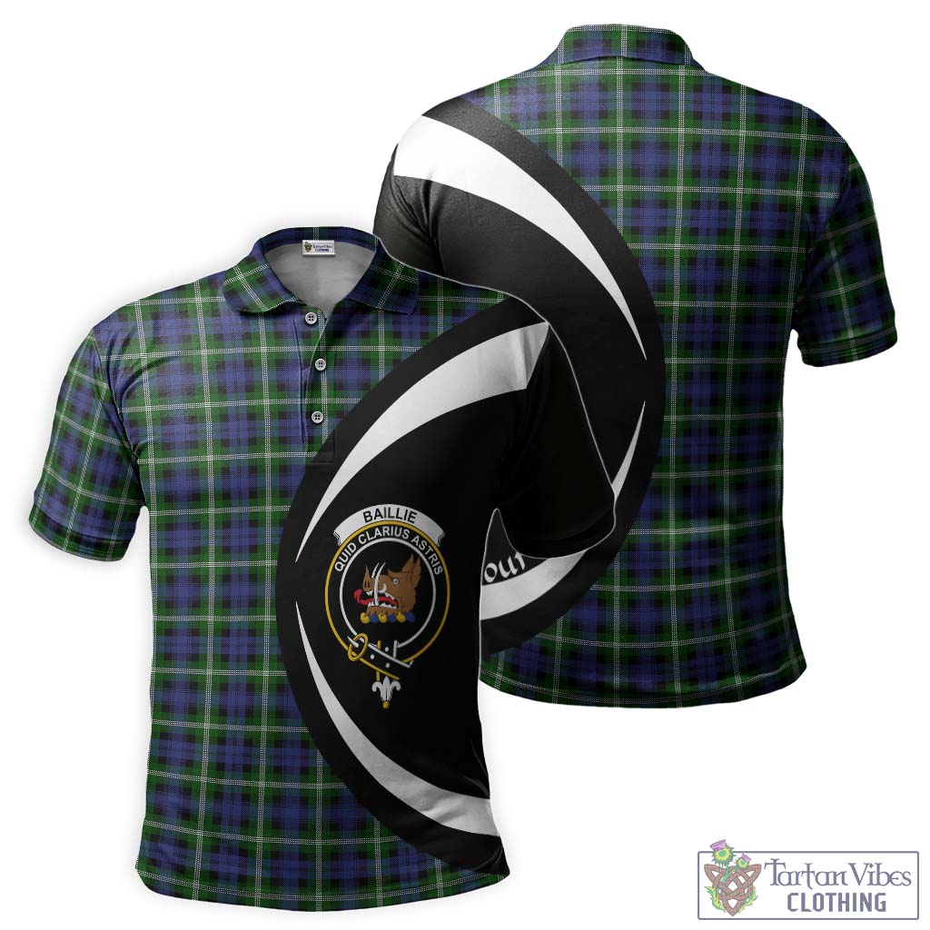 Baillie (Bailey) Tartan Men's Polo Shirt with Family Crest Circle Style Kid - Tartan Vibes Clothing