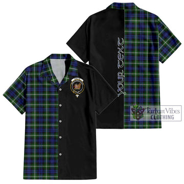 Baillie (Bailey) Tartan Hawaiian Shirt with Family Crest and Half Of Me Style Kid - Tartan Vibes Clothing