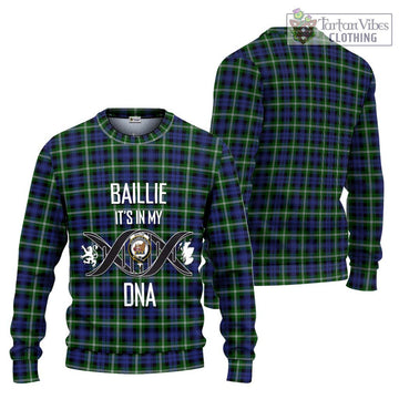 Baillie (Bailey) Tartan Ugly Sweater with Family Crest DNA In Me Style Unisex - Tartan Vibes Clothing
