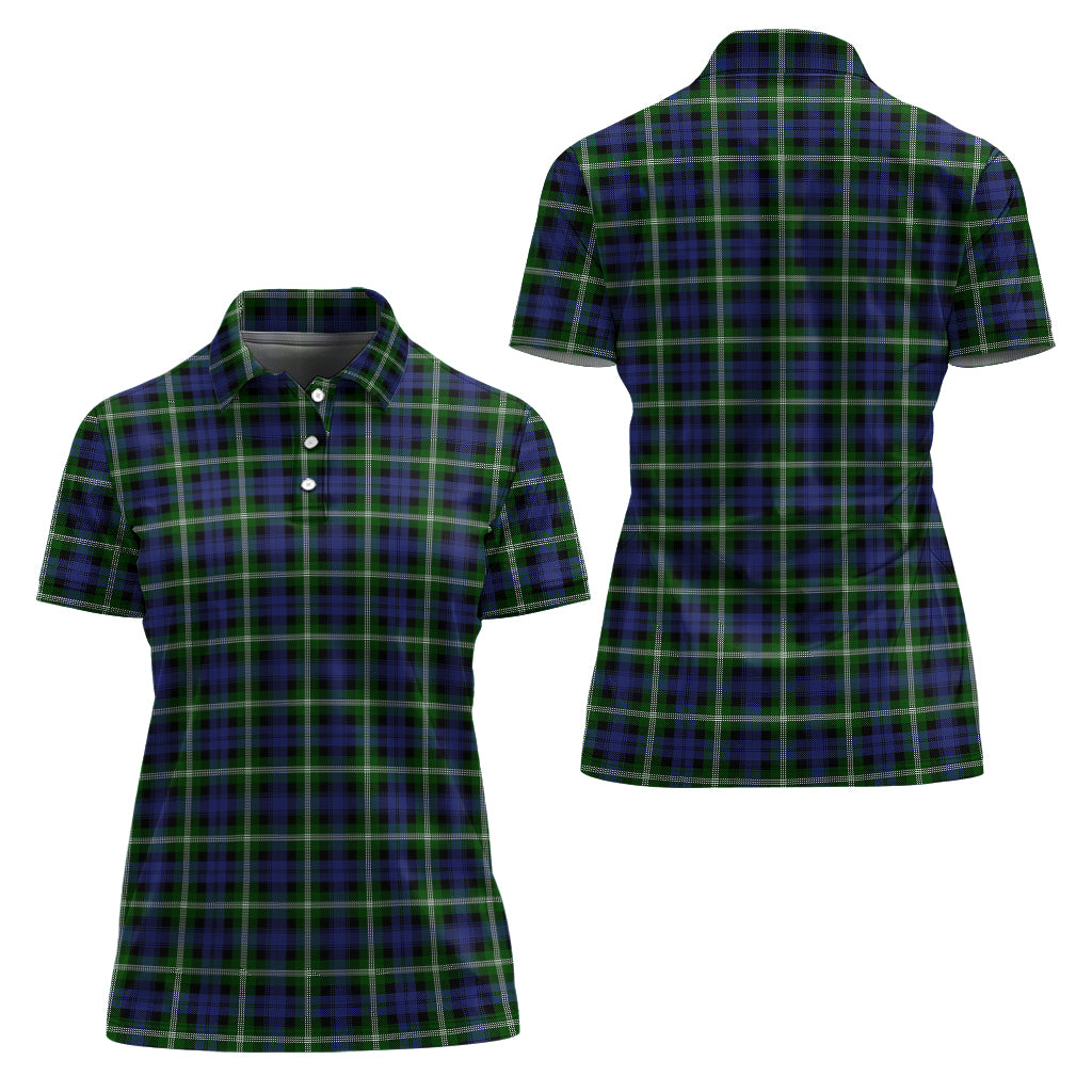 Baillie Modern Tartan Polo Shirt For Women Women - Tartanvibesclothing