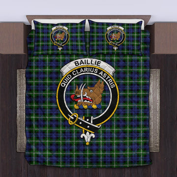 Baillie (Bailey) Tartan Quilt Bed Set with Family Crest King - Tartan Vibes Clothing