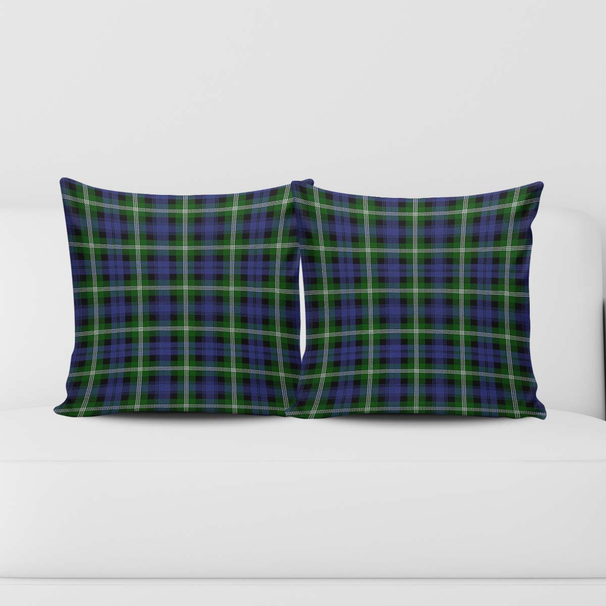Baillie Modern Tartan Pillow Cover Square Pillow Cover - Tartanvibesclothing