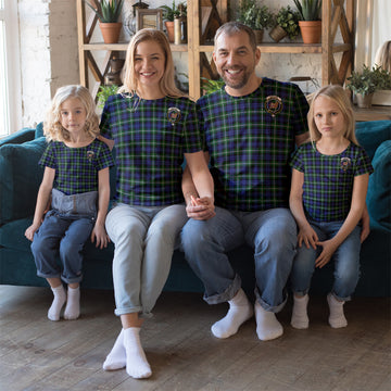 Baillie Modern Tartan T-Shirt with Family Crest