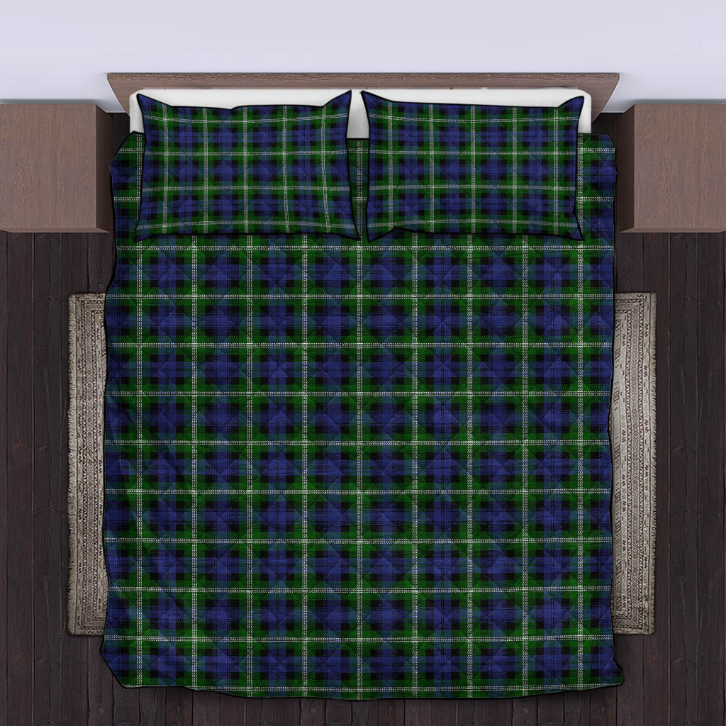 Baillie (Bailey) Tartan Quilt Bed Set King - Tartan Vibes Clothing