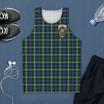 Baillie (Bailey) Tartan Mens Tank Top with Family Crest 5XL - Tartan Vibes Clothing