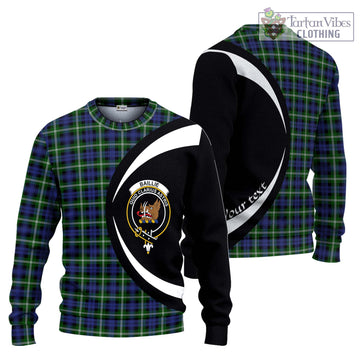 Baillie (Bailey) Tartan Ugly Sweater with Family Crest Circle Style Unisex - Tartan Vibes Clothing