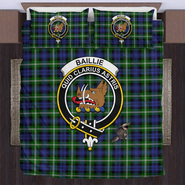 Baillie Modern Tartan Bedding Set with Family Crest