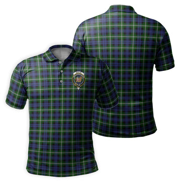 Baillie Modern Tartan Men's Polo Shirt with Family Crest