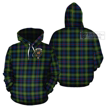 Baillie (Bailey) Tartan Cotton Hoodie with Family Crest - Tartan Vibes Clothing
