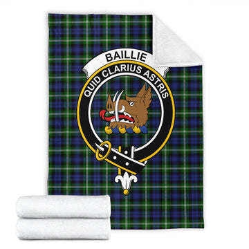 Baillie (Bailey) Tartan Blanket with Family Crest - Tartan Vibes Clothing