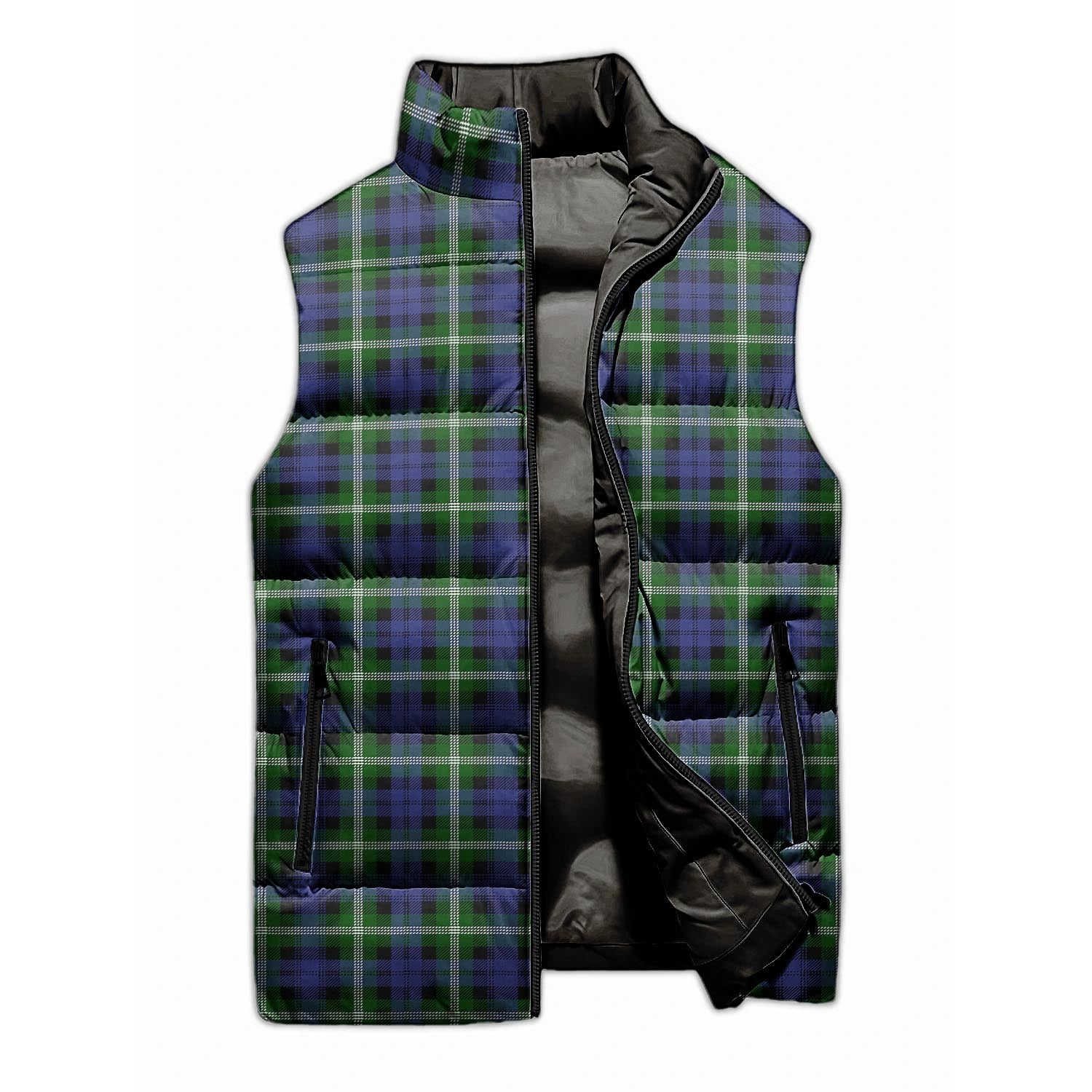 Baillie Modern Tartan Sleeveless Puffer Jacket - Tartanvibesclothing