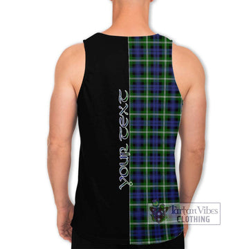 Baillie (Bailey) Tartan Men's Tank Top with Family Crest and Half Of Me Style - Tartan Vibes Clothing