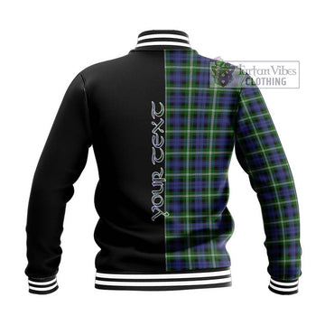 Baillie (Bailey) Tartan Baseball Jacket with Family Crest and Half Of Me Style - Tartan Vibes Clothing