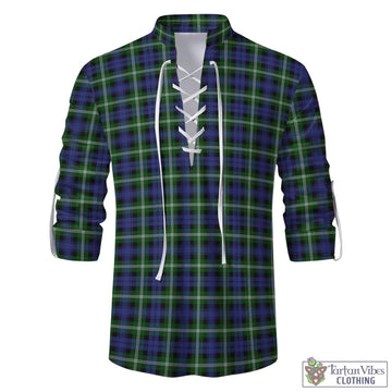Baillie Modern Tartan Men's Scottish Traditional Jacobite Ghillie Kilt Shirt