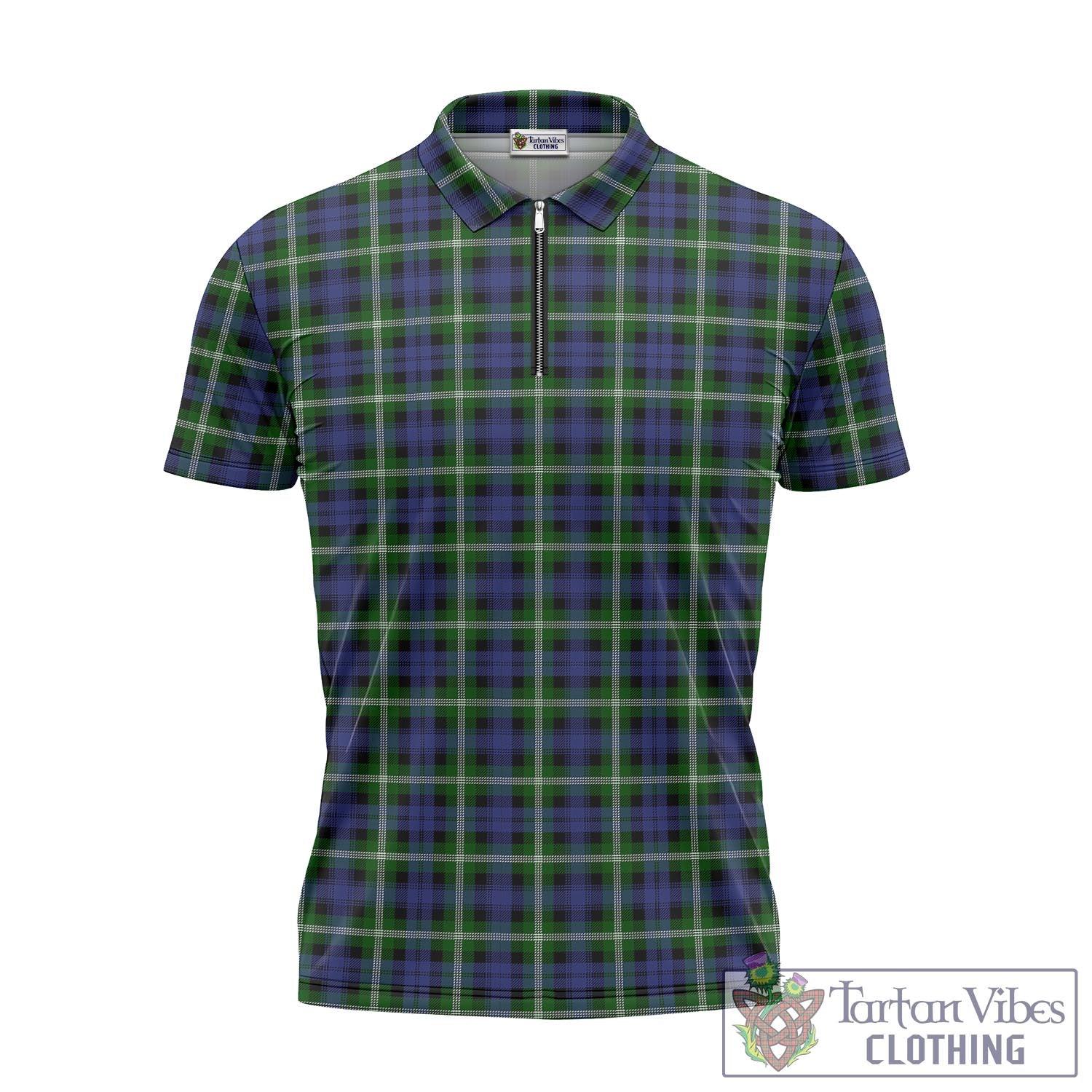 Baillie (Bailey) Tartan Zipper Polo Shirt - Tartan Vibes Clothing