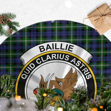 Baillie (Bailey) Tartan Christmas Tree Skirt with Family Crest - Tartan Vibes Clothing