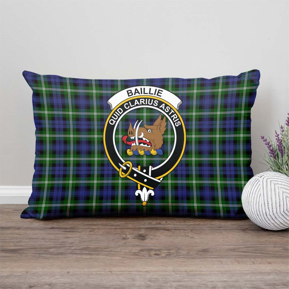 Baillie (Bailey) Tartan Pillow Cover with Family Crest - Tartan Vibes Clothing