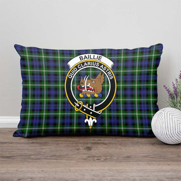 Baillie (Bailey) Tartan Pillow Cover with Family Crest - Tartan Vibes Clothing