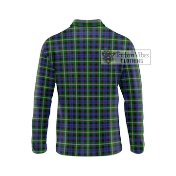 Baillie (Bailey) Tartan Long Sleeve Polo Shirt with Family Crest DNA In Me Style - Tartan Vibes Clothing