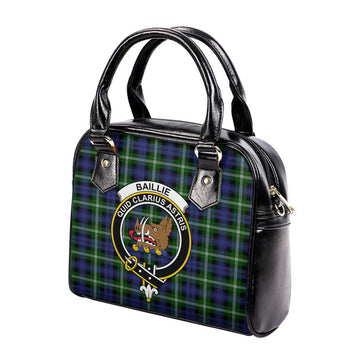 Baillie Modern Tartan Shoulder Handbags with Family Crest