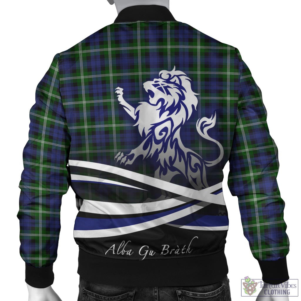 Baillie (Bailey) Tartan Bomber Jacket with Alba Gu Brath Regal Lion Emblem - Tartan Vibes Clothing