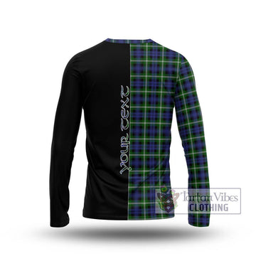 Baillie (Bailey) Tartan Long Sleeve T-Shirt with Family Crest and Half Of Me Style - Tartan Vibes Clothing