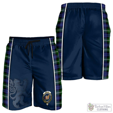 Baillie (Bailey) Tartan Men's Shorts with Family Crest and Lion Rampant Vibes Sport Style - Tartan Vibes Clothing